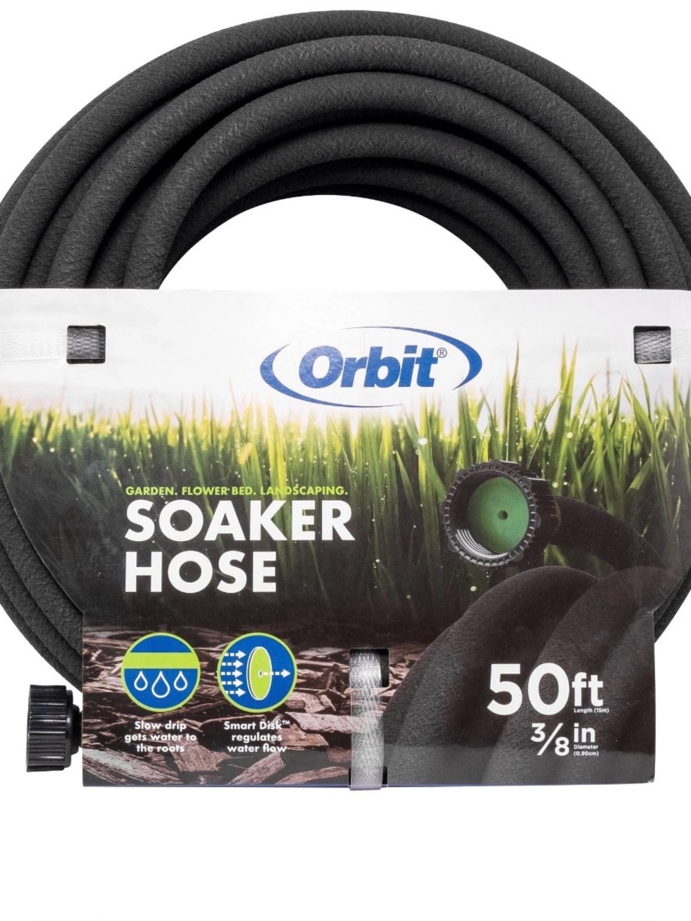Orbit 50 Ft Soaker Hose 3/8” – Garden & Landscaping Watering Hose NEW